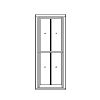 Hung Window
2-over-2 narrow
Unit Dimension 36" x 96"
7/8" TDL